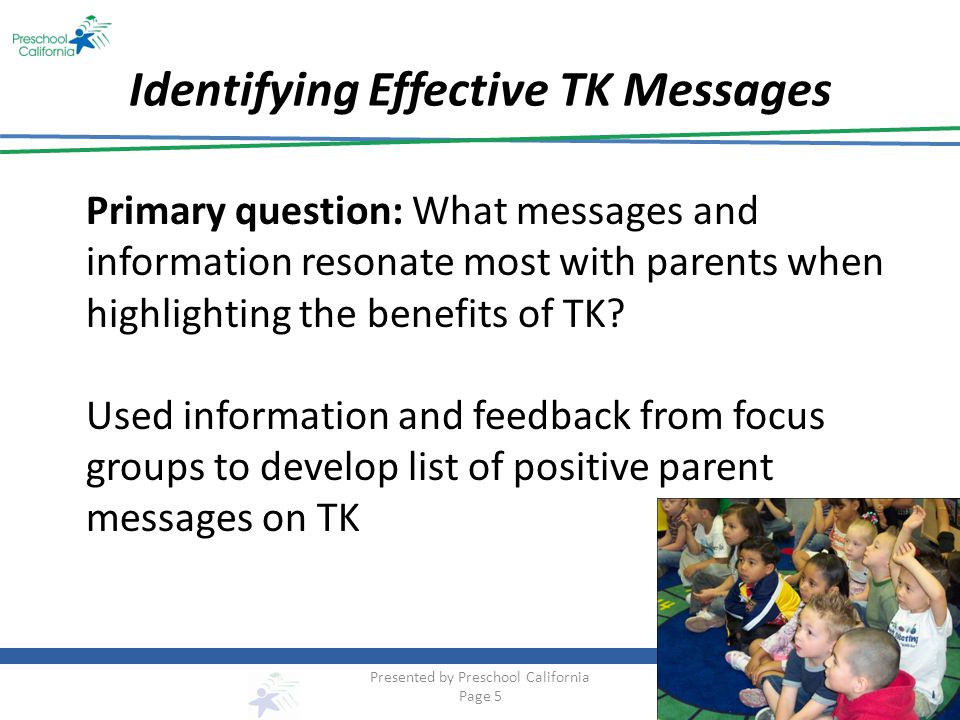 Identifying Effective TK Messages
