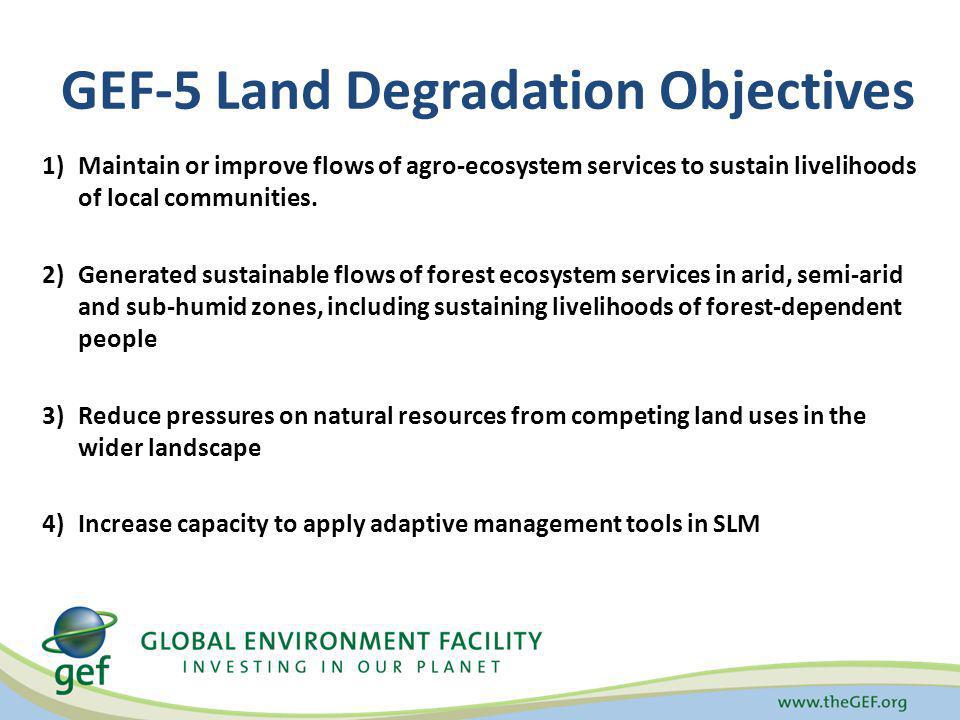 GEF-5 Land Degradation Objectives