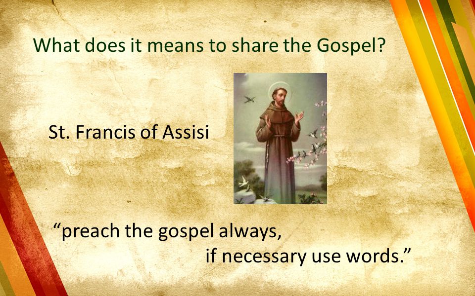 What does it means to share the Gospel