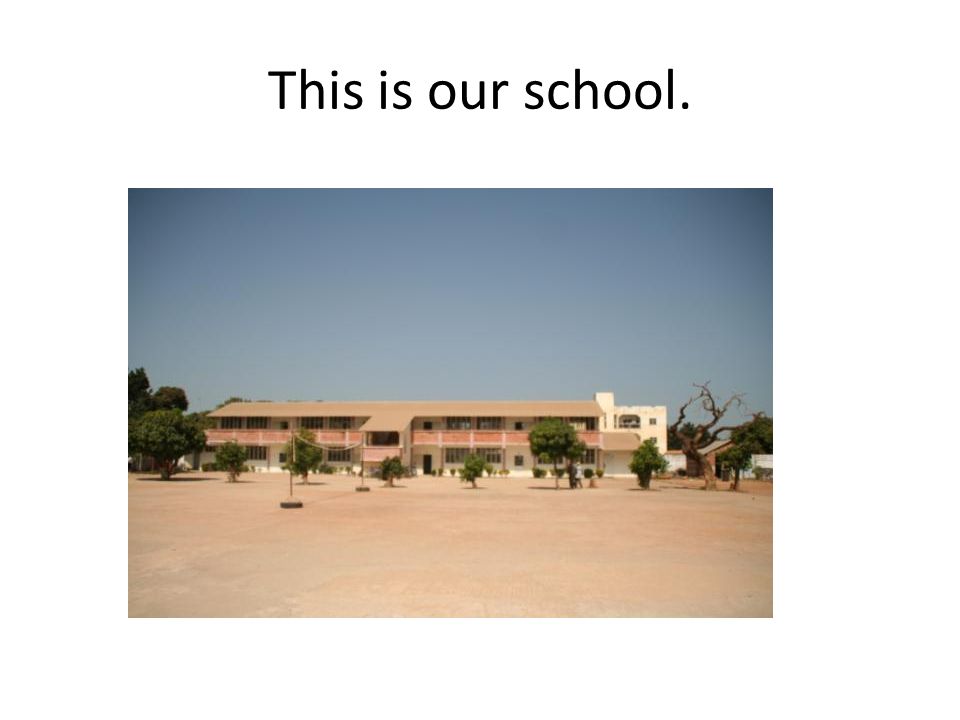 This is our school.