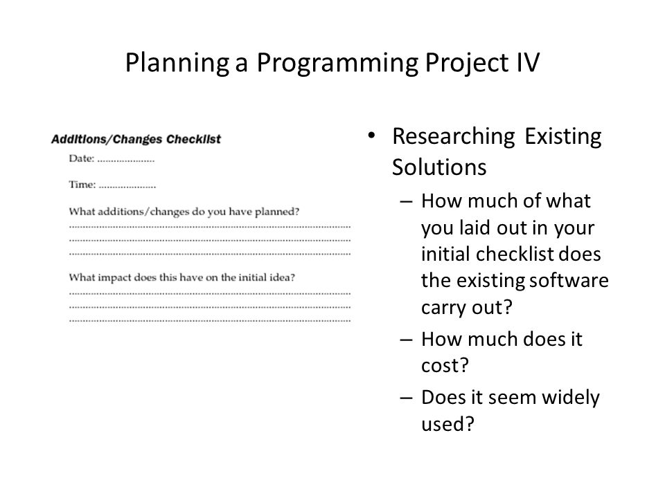 Unit 4 Planning and Executing a Programming Project - ppt video online  download
