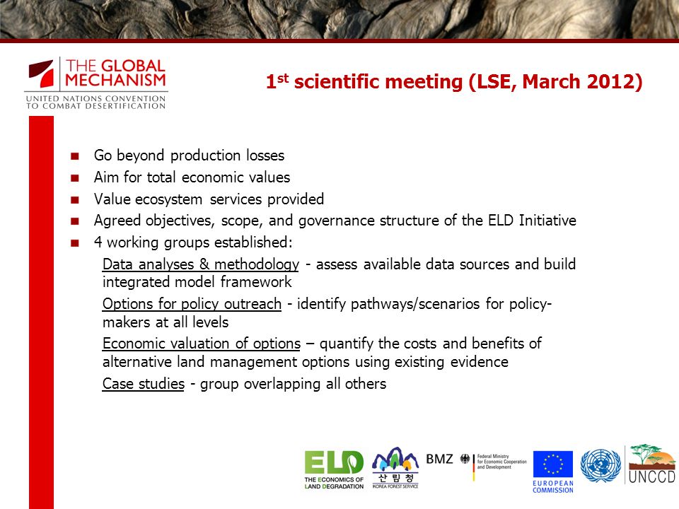 1st scientific meeting (LSE, March 2012)