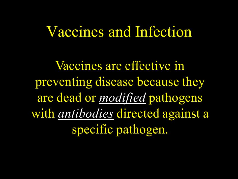 Vaccines and Infection
