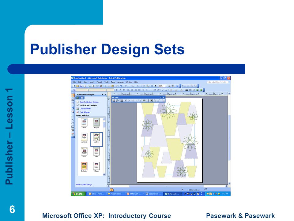 Publisher Design Sets