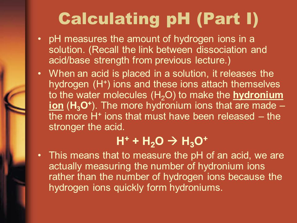 Calculating pH (Part I)