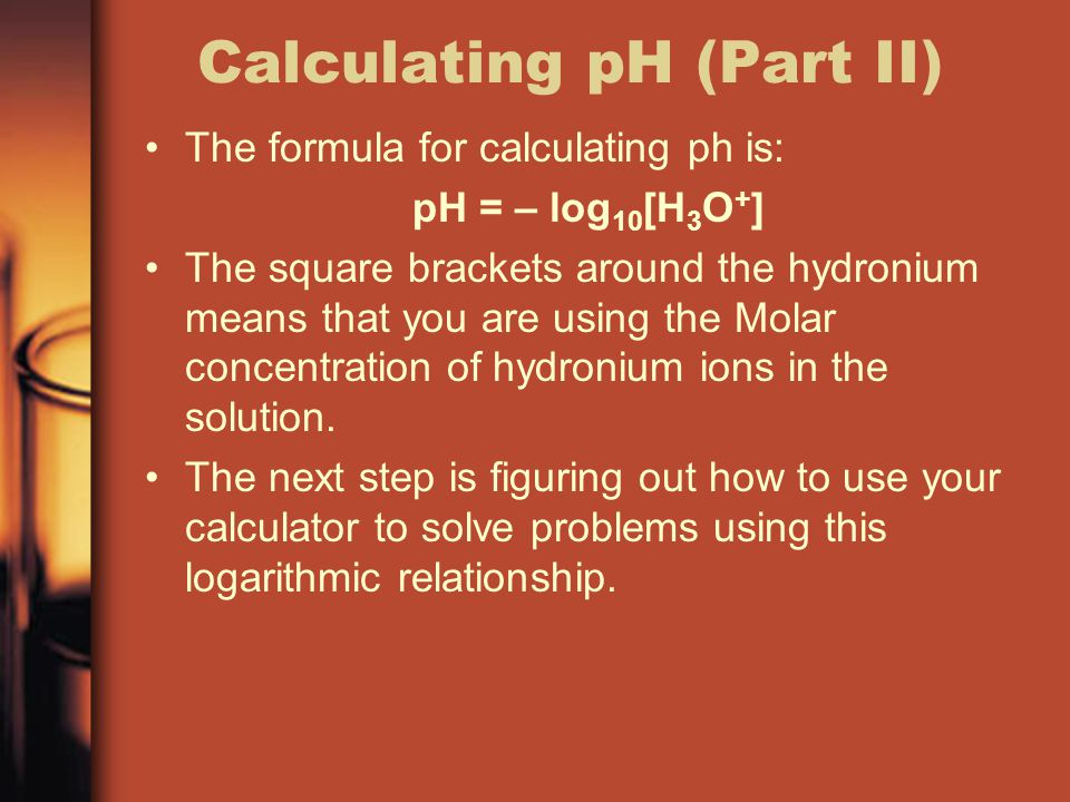 Calculating pH (Part II)