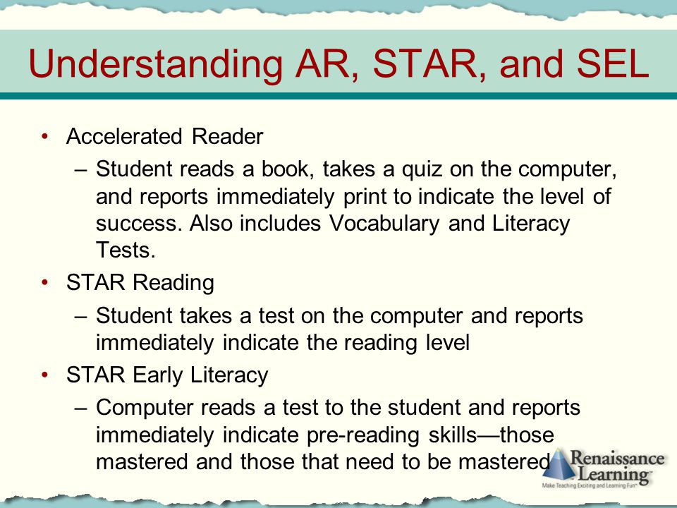 Star Reading Level Chart