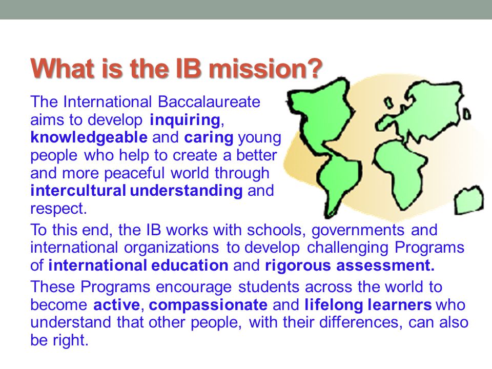 What is the IB mission