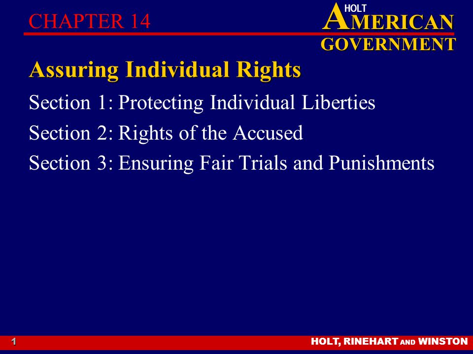 Assuring Individual Rights