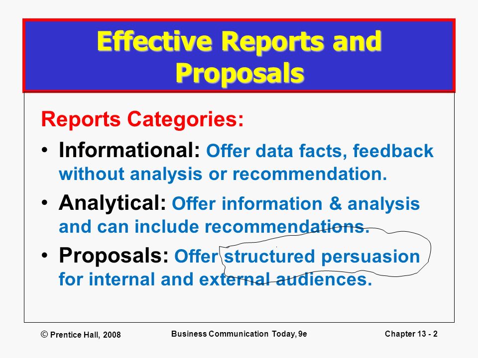 Effective Reports and Proposals