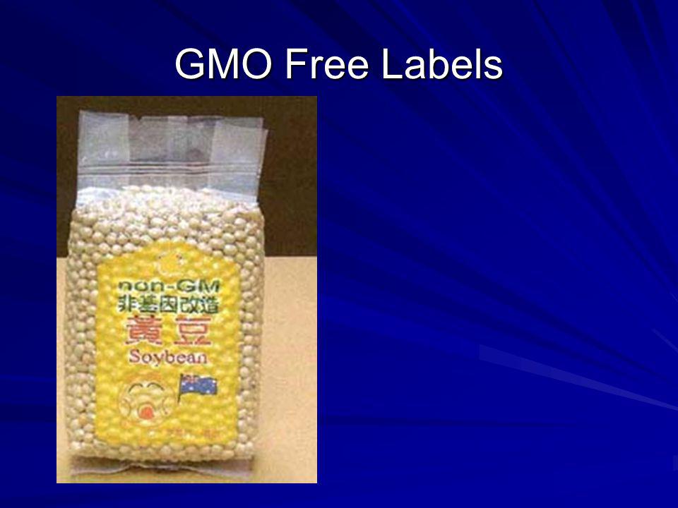 GMO Free Labels