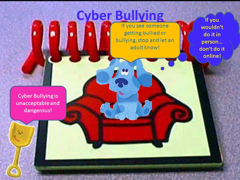 Cyber Bullying If you wouldn’t do it in person… don’t do it online!