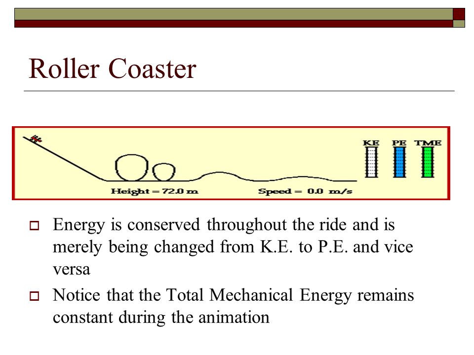Animation Examples of Kinetic and Potential Energy - ppt download