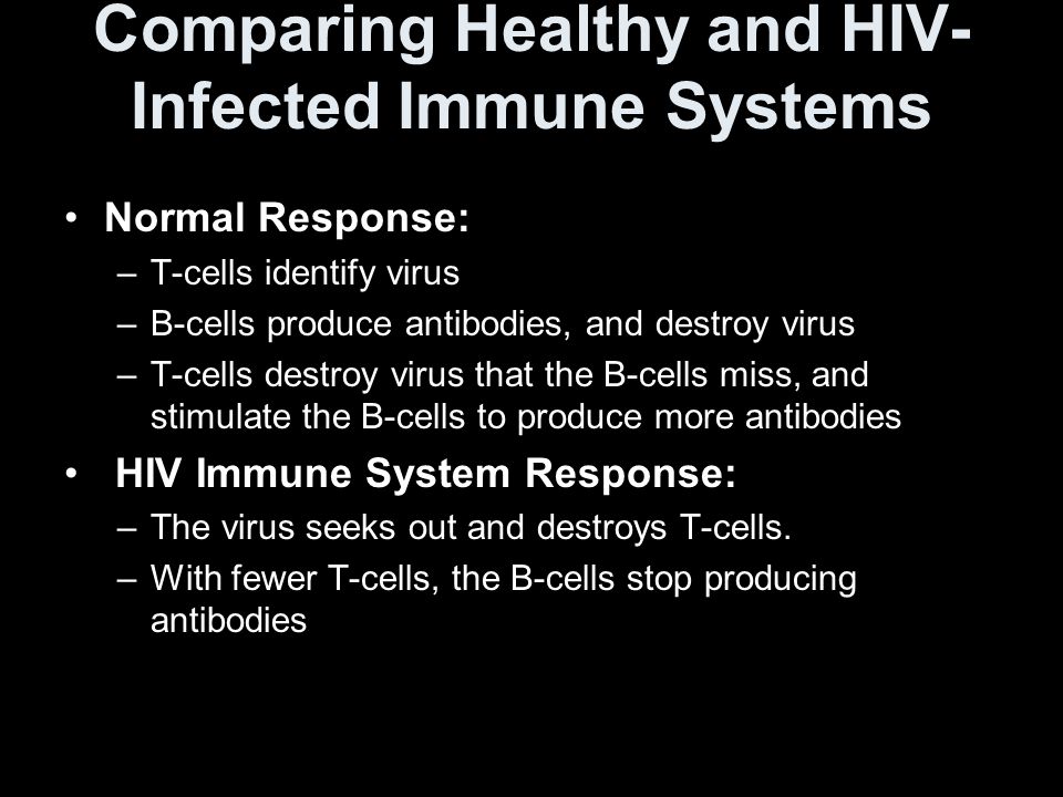 Comparing Healthy and HIV-Infected Immune Systems