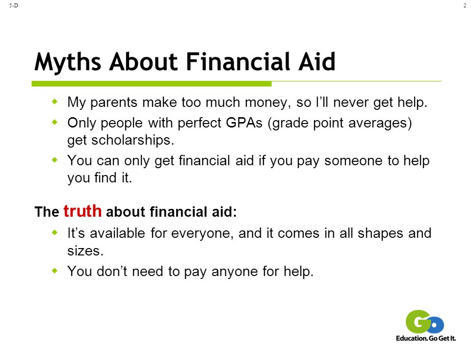 Myths About Financial Aid