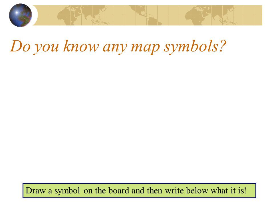 Do you know any map symbols