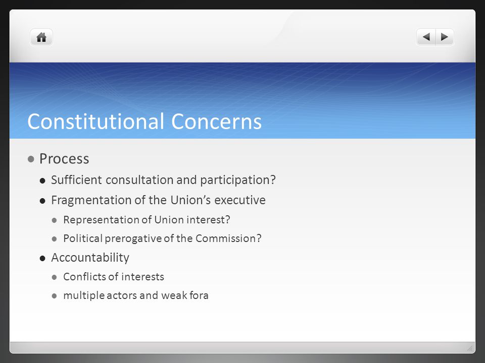 Constitutional Concerns