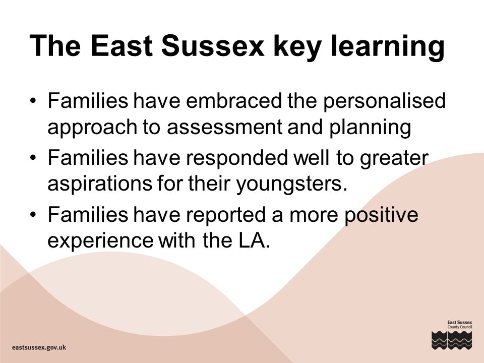 The East Sussex key learning