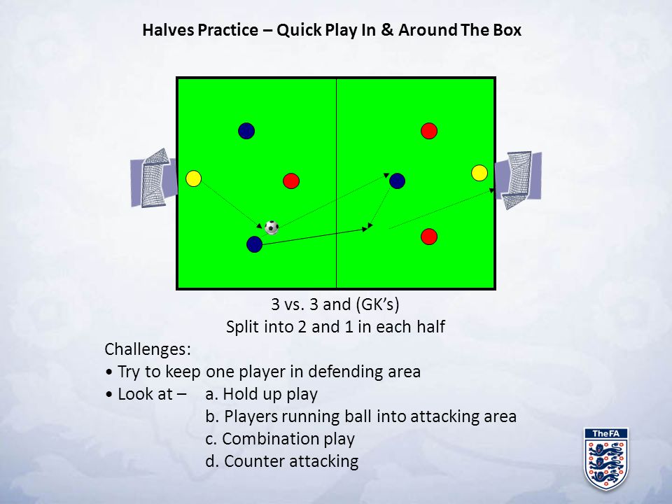 Halves Practice – Quick Play In & Around The Box