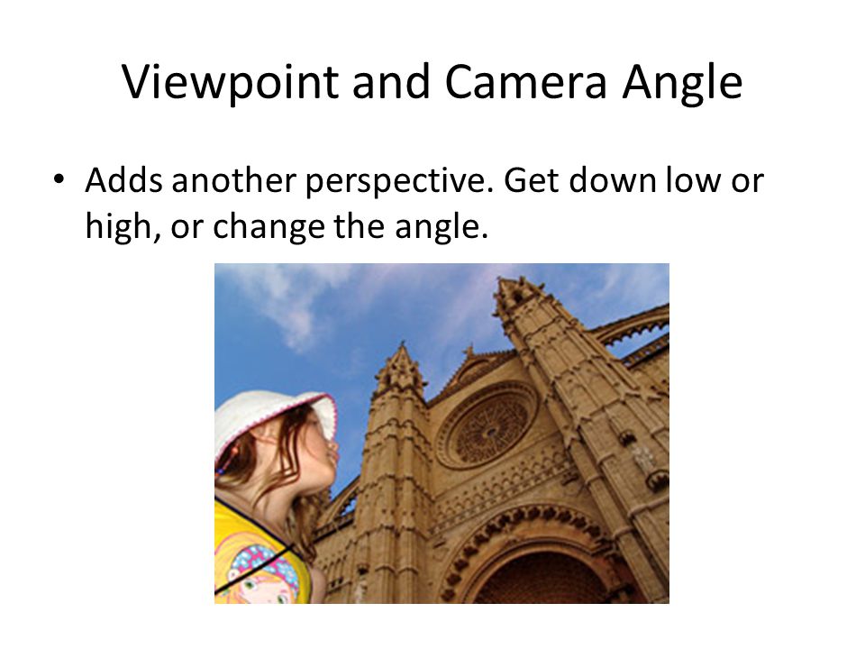 Viewpoint and Camera Angle