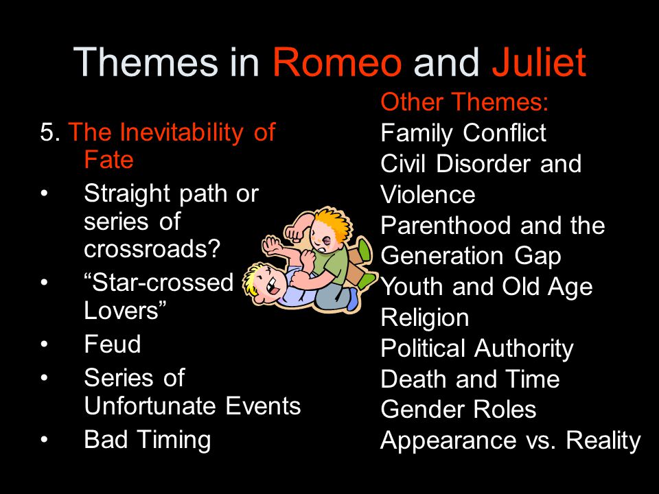 what are the main themes in romeo and juliet