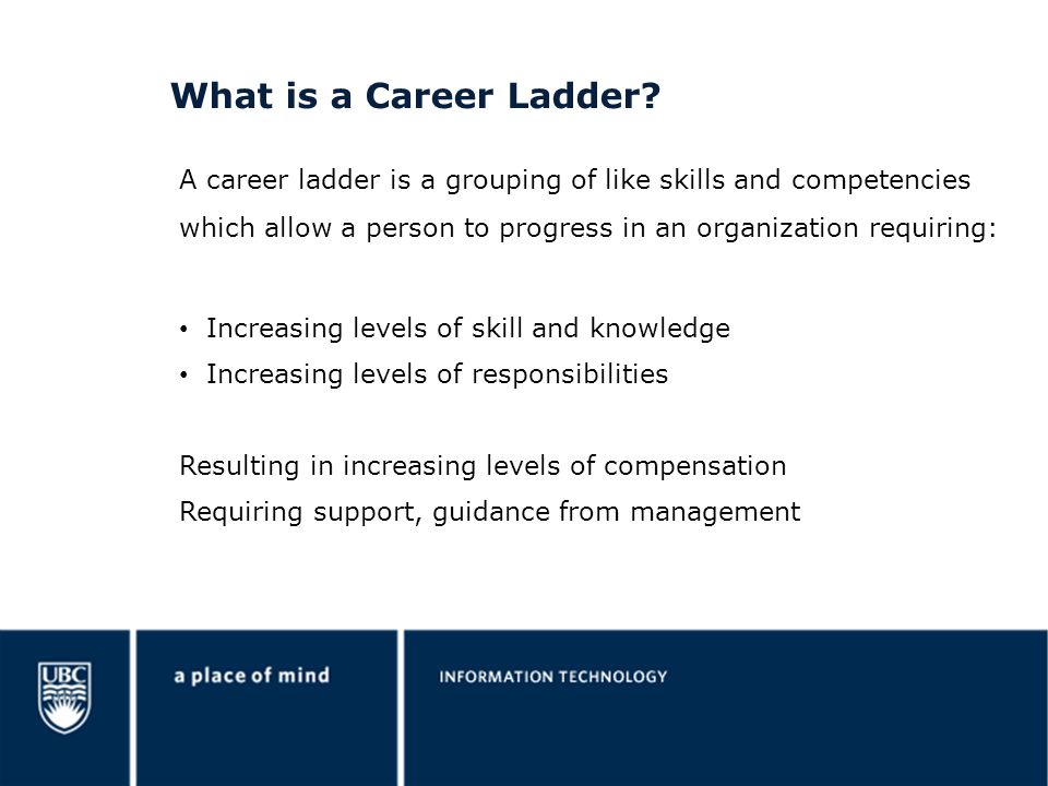 What is a Career Ladder