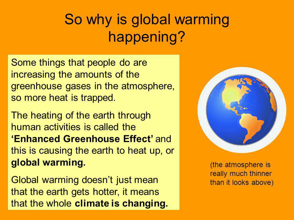 So why is global warming happening