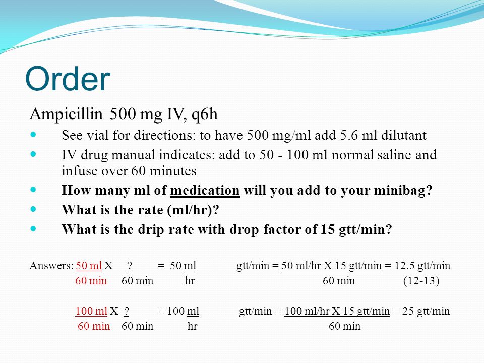 Order ampicillin