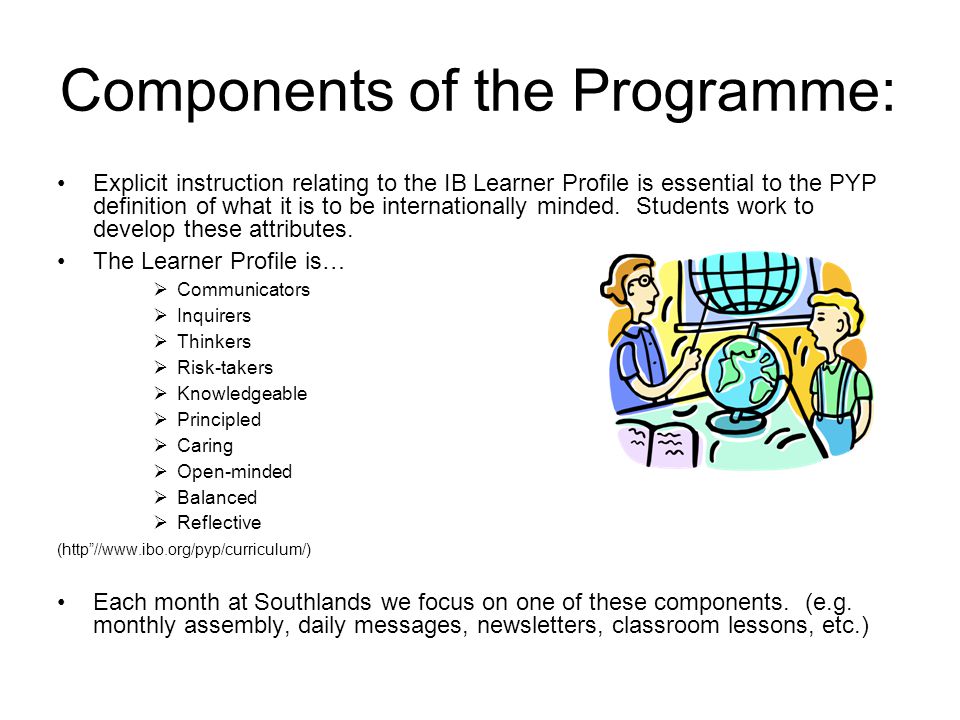 Components of the Programme: