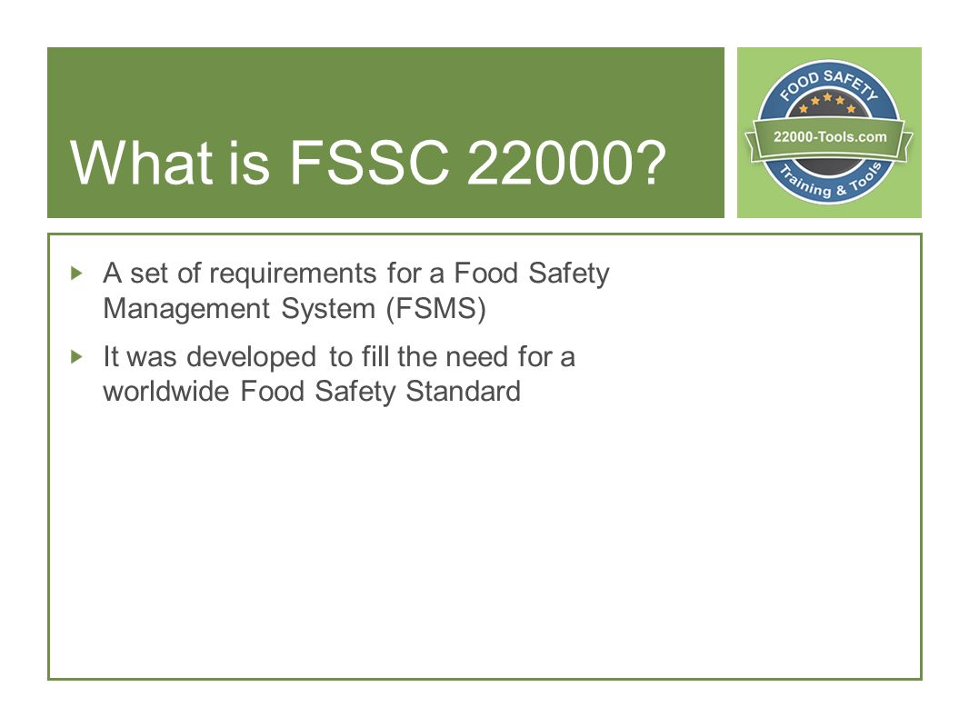 Chapter 10 Food Safety Management Systems