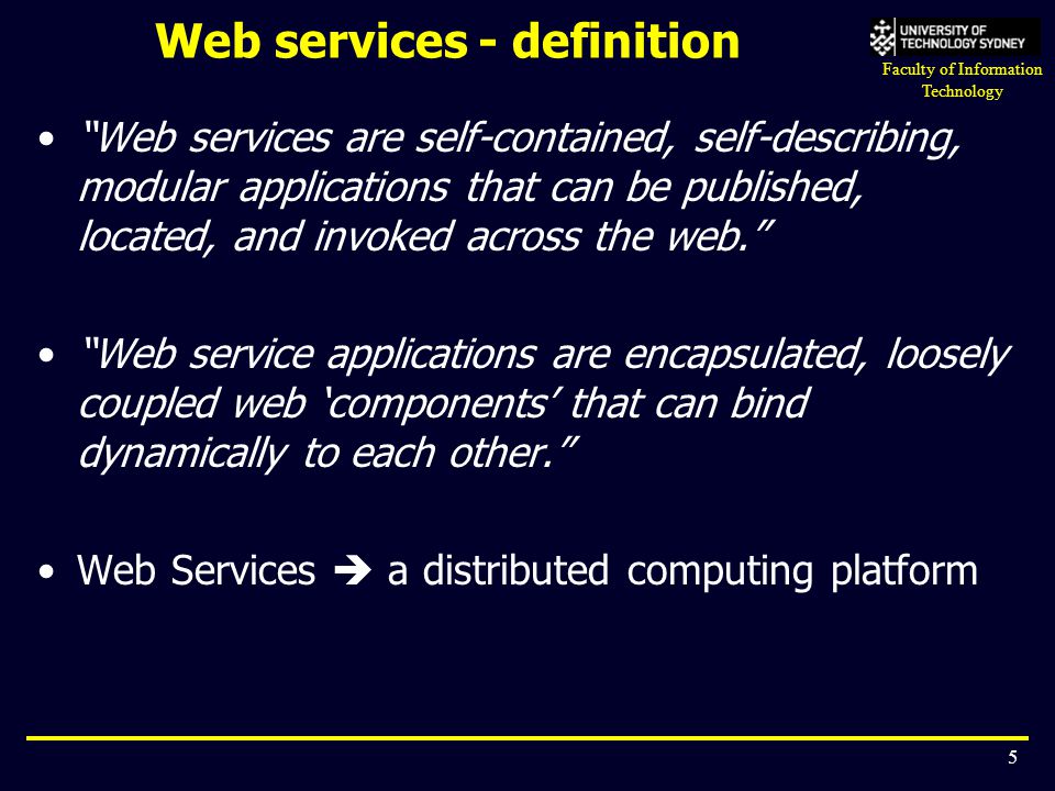 Web services - definition