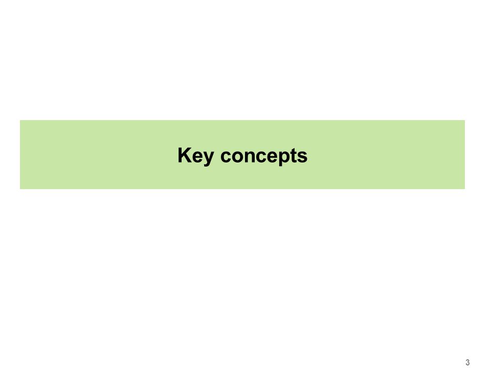 Key concepts 3