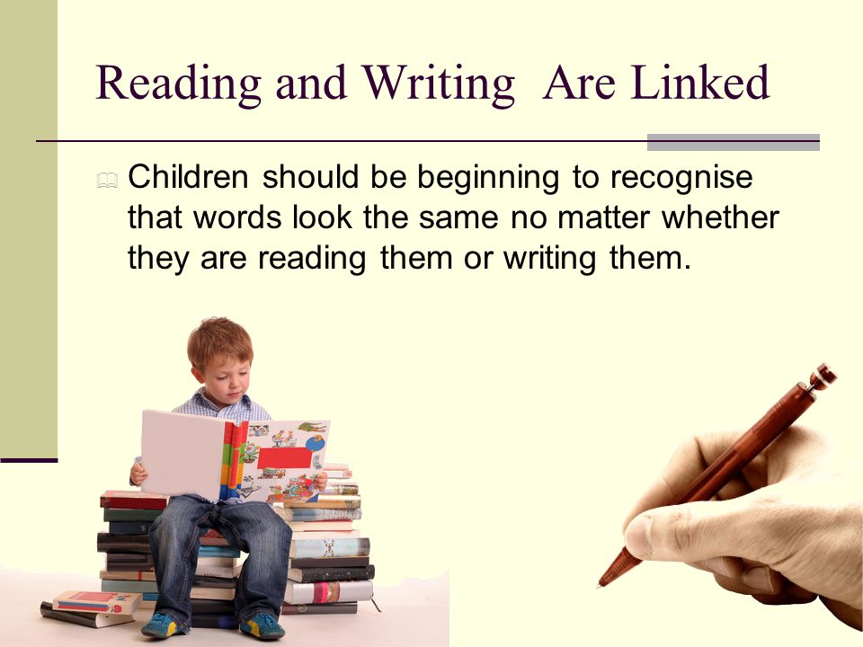 Reading and Writing Are Linked