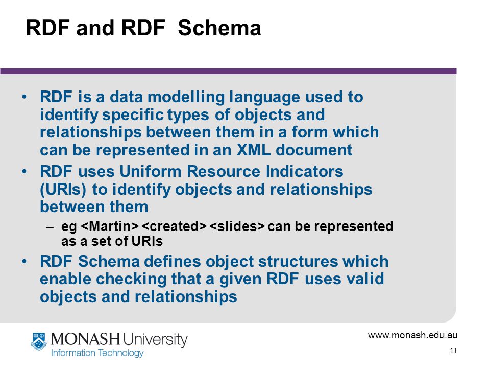 RDF and RDF Schema