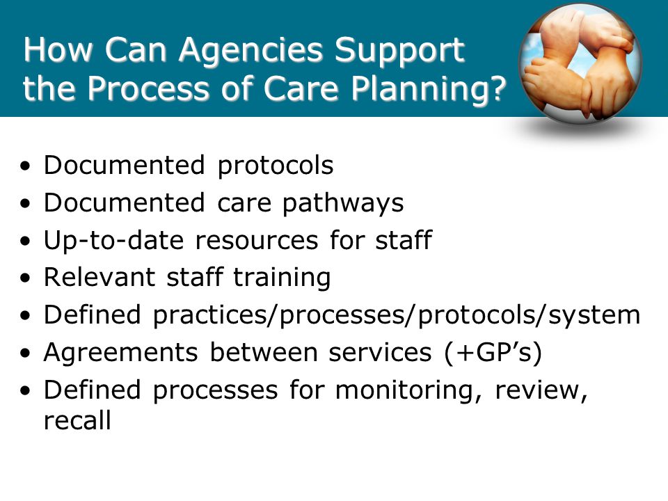 How Can Agencies Support the Process of Care Planning
