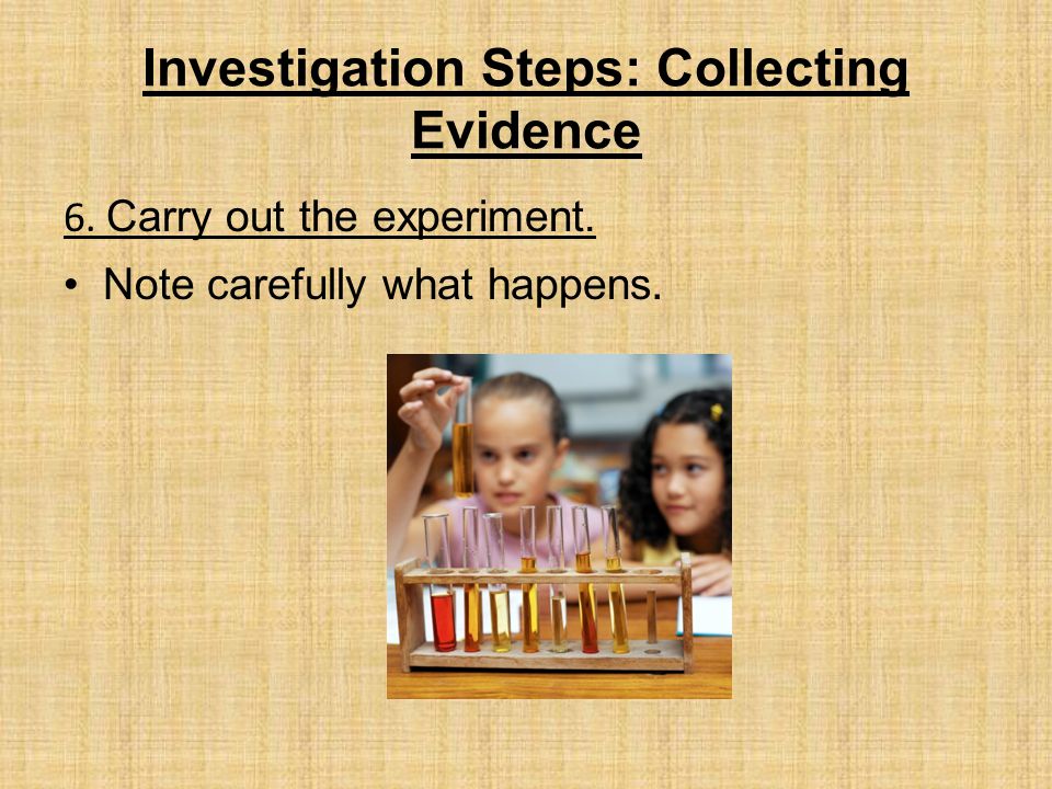 Investigation Steps: Collecting Evidence
