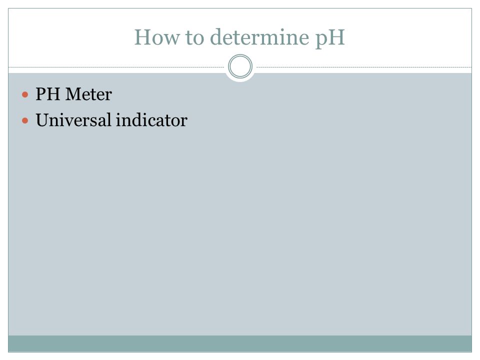 How to determine pH PH Meter Universal indicator