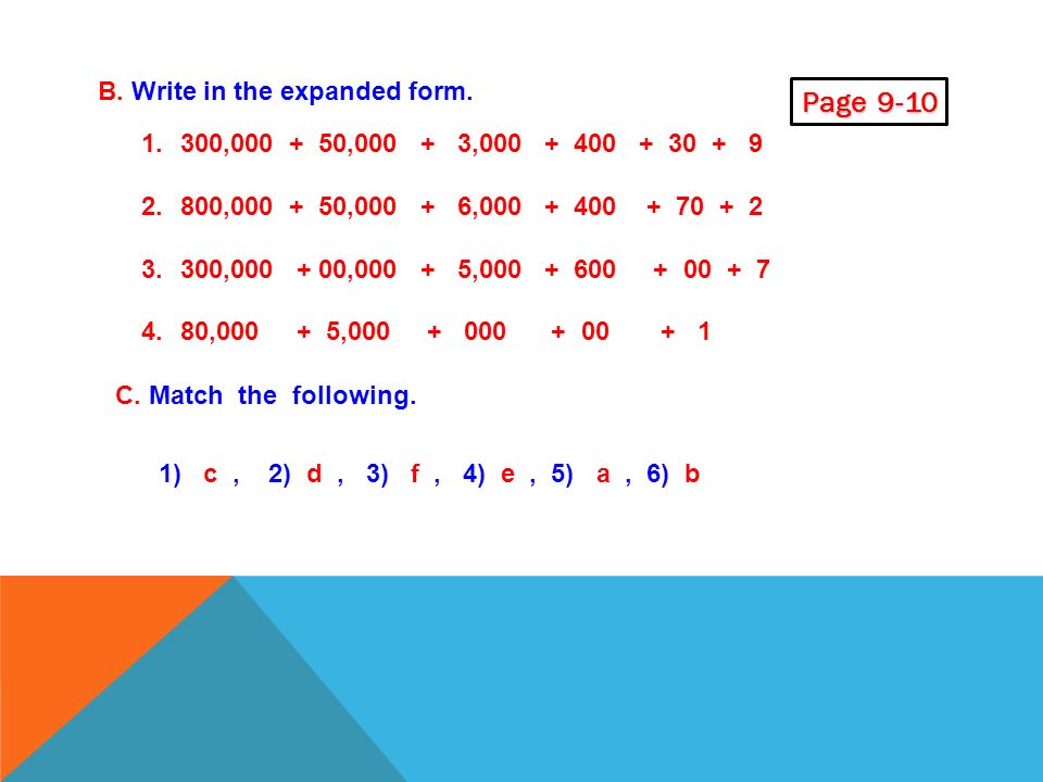 expanded form 500 000
 Place value & Expanded form - ppt video online download