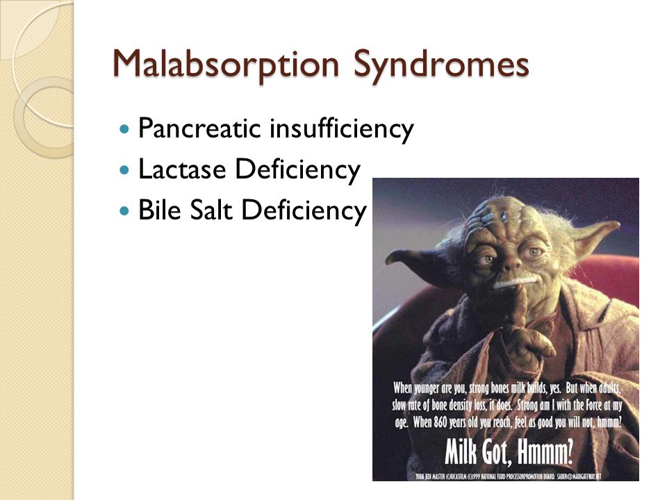 Malabsorption Syndromes