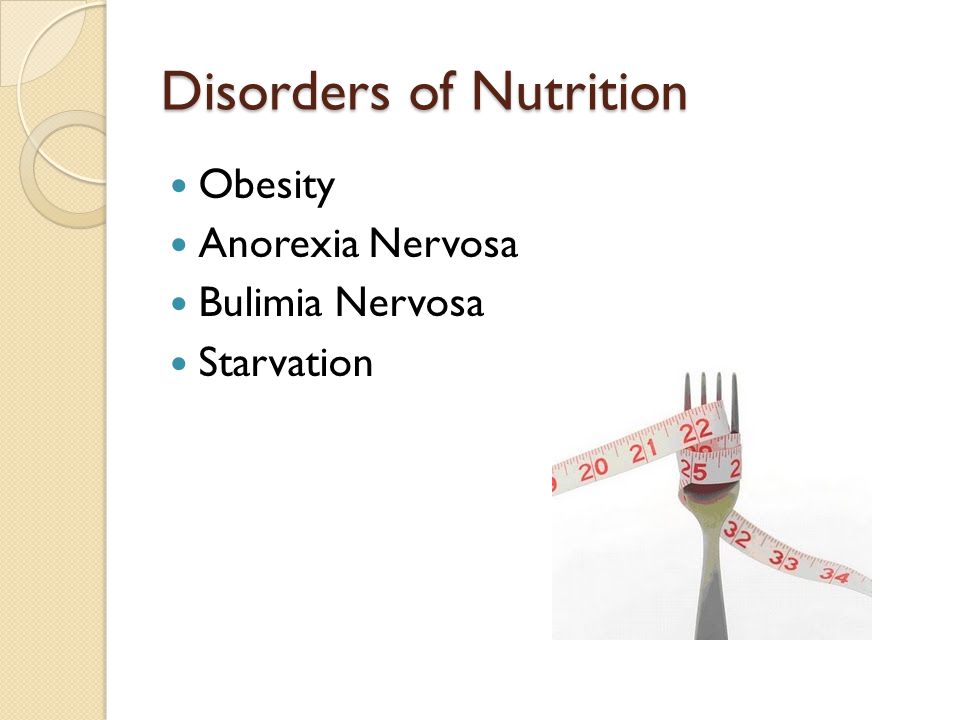 Disorders of Nutrition