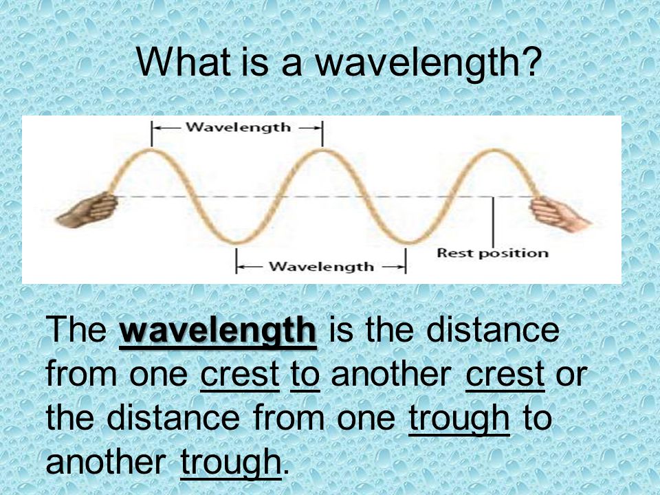 What is a wavelength.