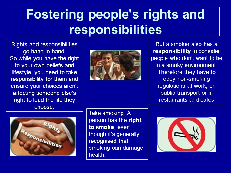 Fostering people s rights and responsibilities