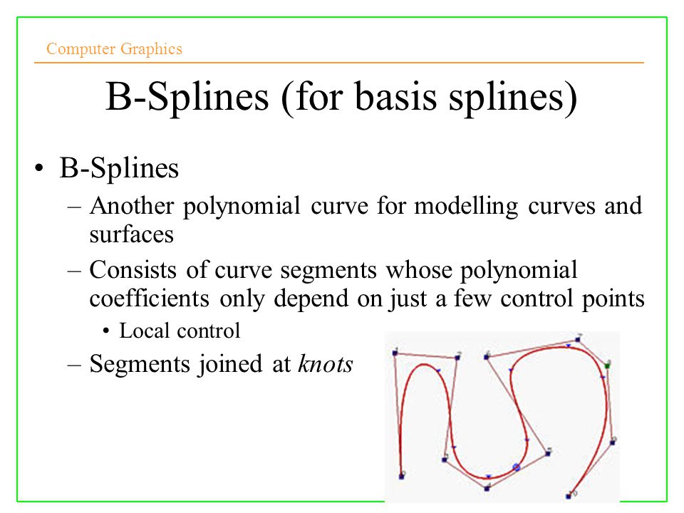 B-Spline Curve in Computer Graphics - GeeksforGeeks