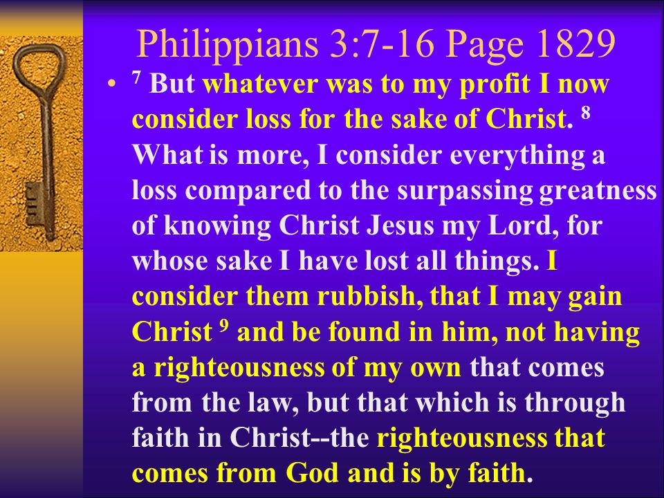 Philippians 3:7-16 Page 1829