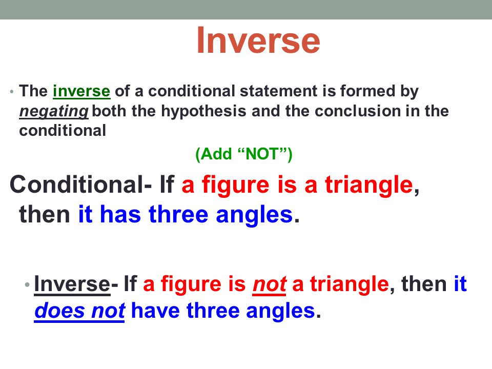 the converse of