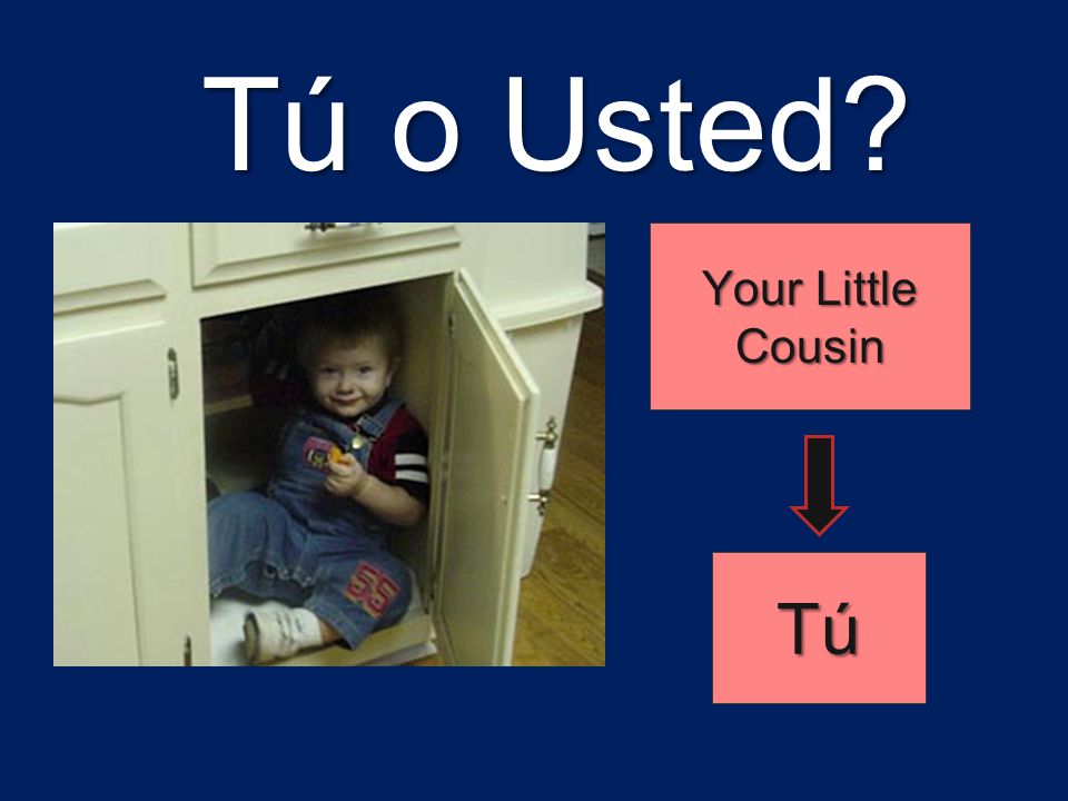 Tú o Usted Your Little Cousin Tú