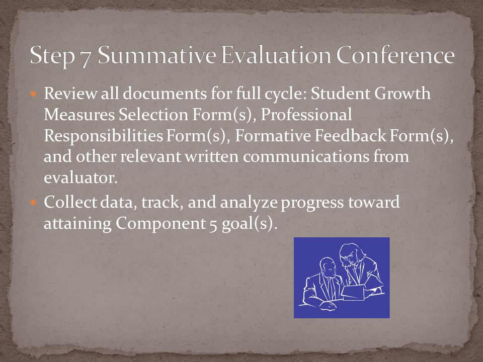 Step 7 Summative Evaluation Conference