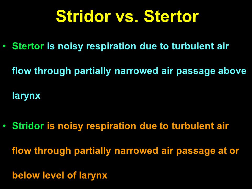 Congenital Larynx Lesions & Stridor Evaluation - ppt video online download