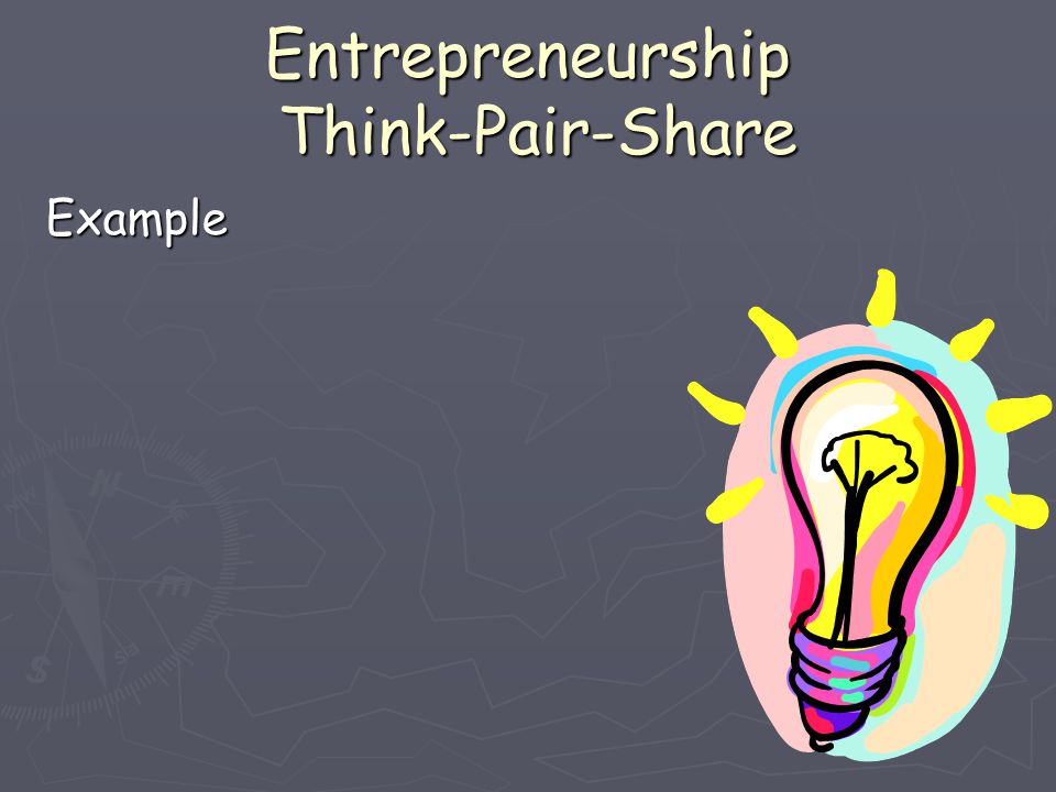 Entrepreneurship Think-Pair-Share