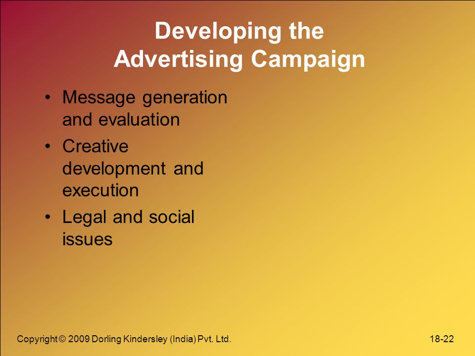 Developing the Advertising Campaign